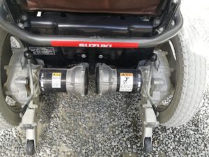 電動車椅子の後部