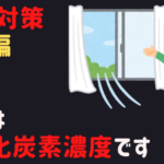 コロナ対策 換気編　目安は二酸化炭素濃度です